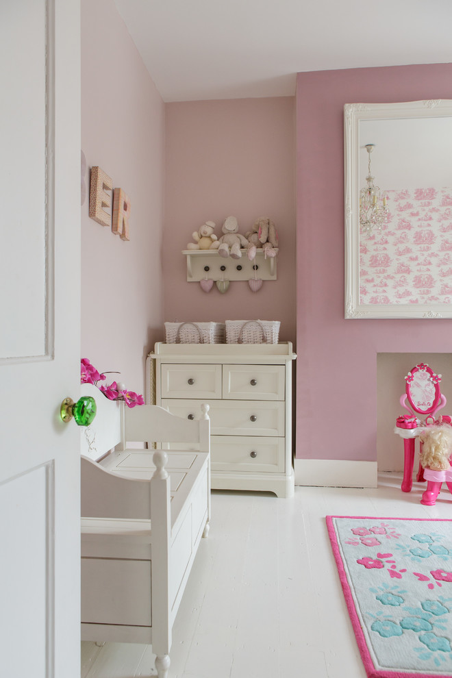 Design ideas for a romantic kids' bedroom in London.