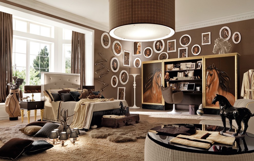 Inspiration for a contemporary kids' room remodel in London