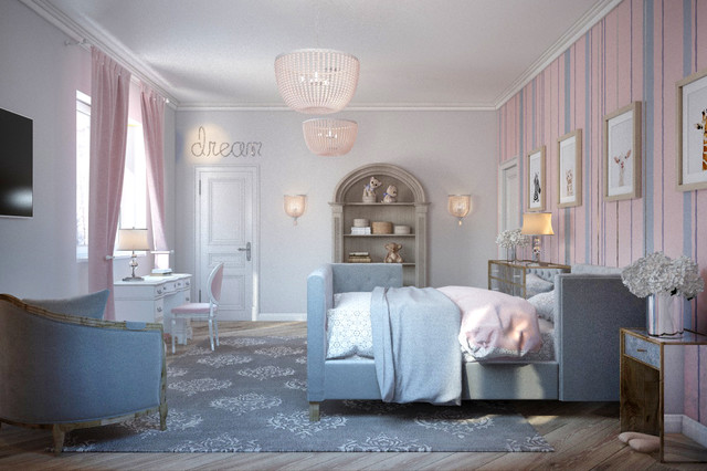 Pink and 2024 silver bedroom