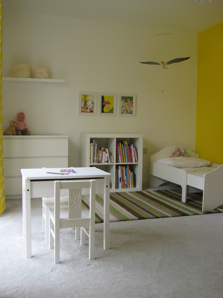 Idée de décoration pour une chambre d'enfant nordique.