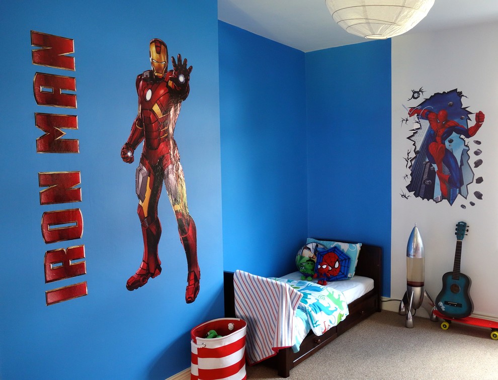 The Marvel Bedroom For 4 Year Old Max Modern Kids Other By Making Spaces Houzz