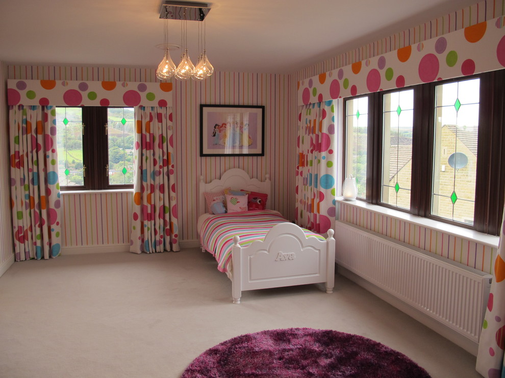 This is an example of a contemporary kids' bedroom in Manchester.