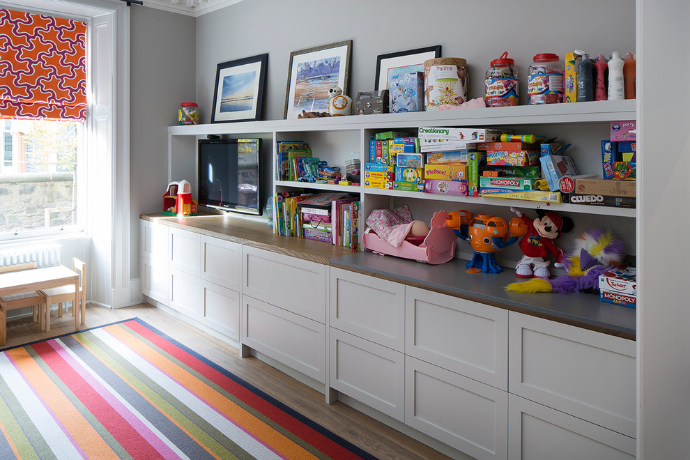 Design ideas for a contemporary kids' bedroom in Edinburgh.