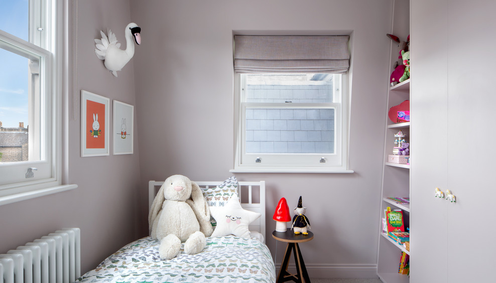 Photo of a scandi kids' bedroom in London.