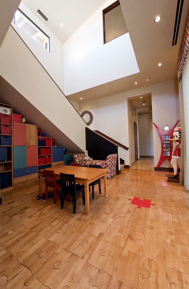 Inspiration for a contemporary playroom remodel in Las Vegas