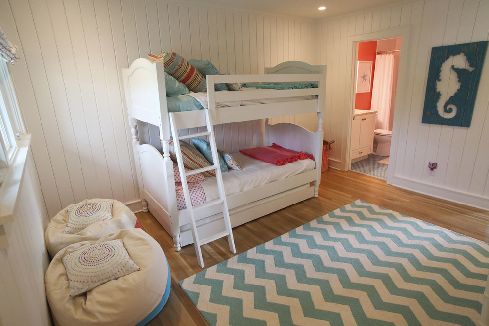 This is an example of a coastal kids' bedroom in Charleston.