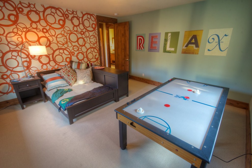 Contemporary kids' bedroom in Portland.