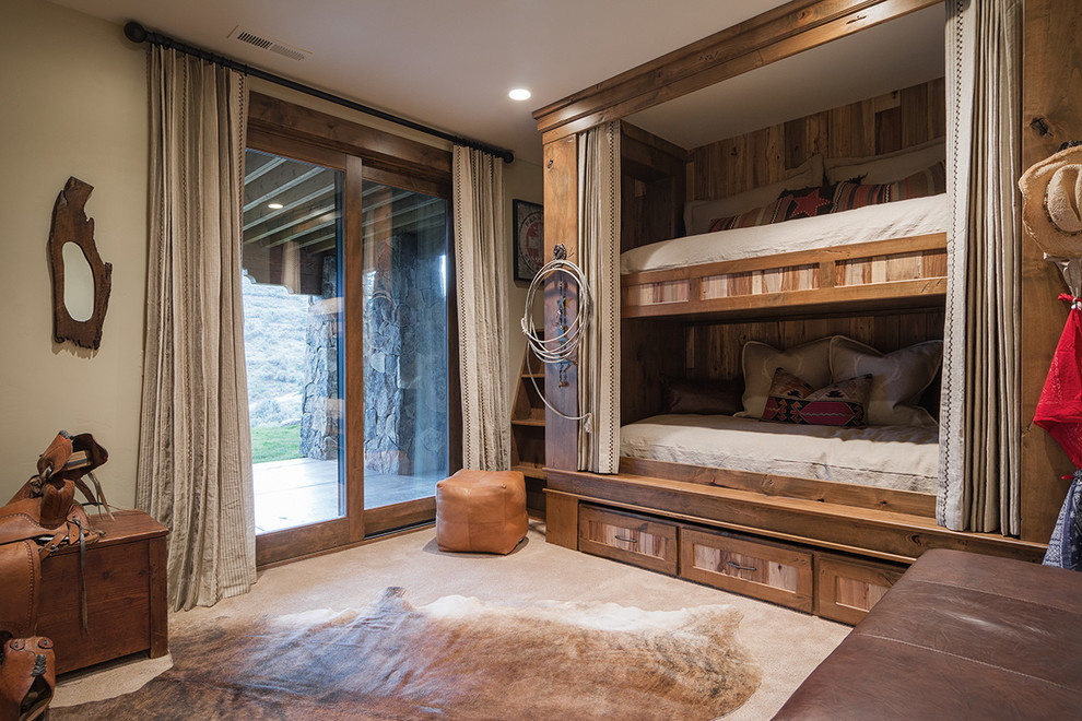 This is an example of a rustic kids' bedroom in Salt Lake City.