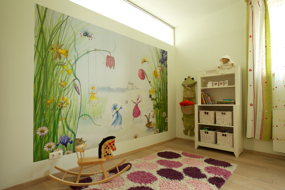 Inspiration for a contemporary kids' bedroom.