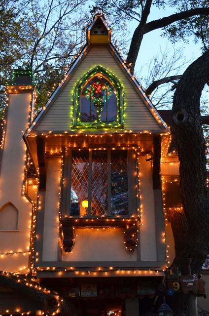 A Magical Tree House Lights Up for Christmas - Eclectic - Kids - Dallas