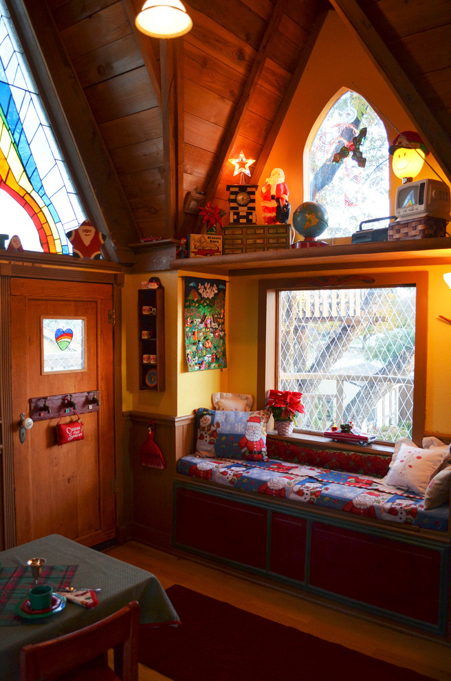 Example of an eclectic gender-neutral kids' room design in Dallas