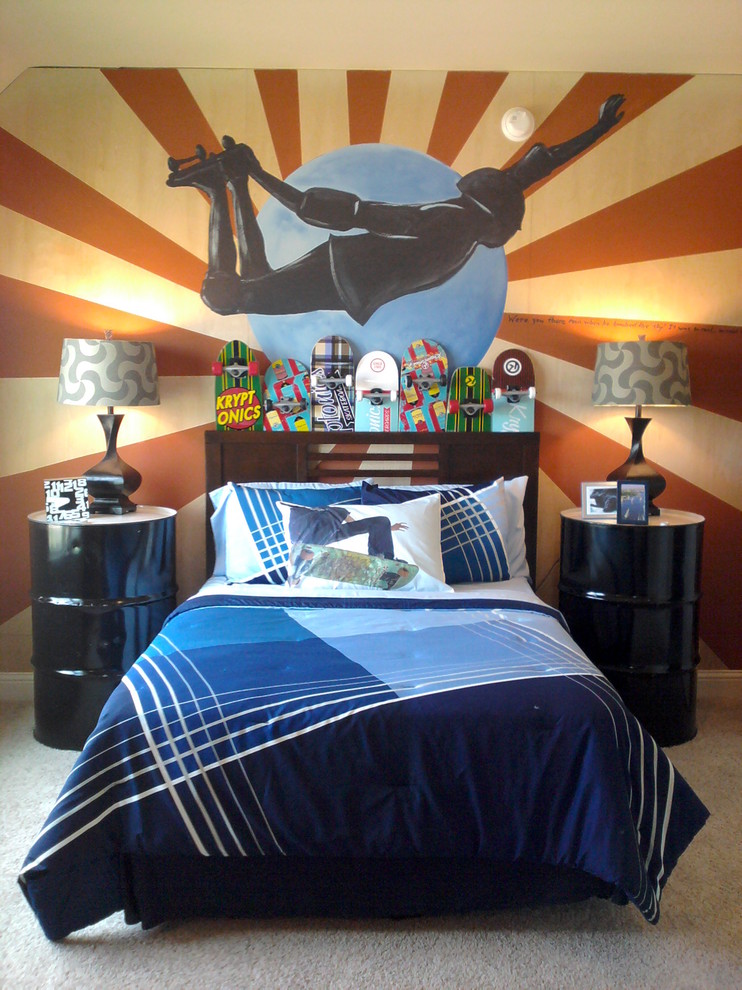 ヒューストンにあるエクレクティックスタイルのおしゃれな子供部屋の写真