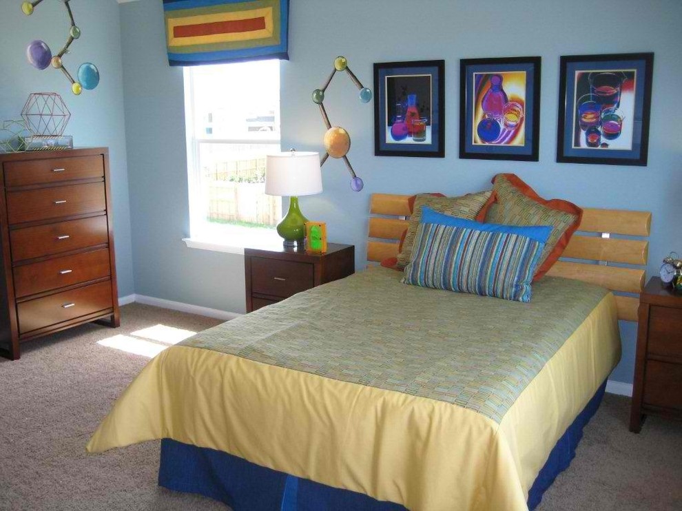 This is an example of a modern kids' bedroom in Atlanta.