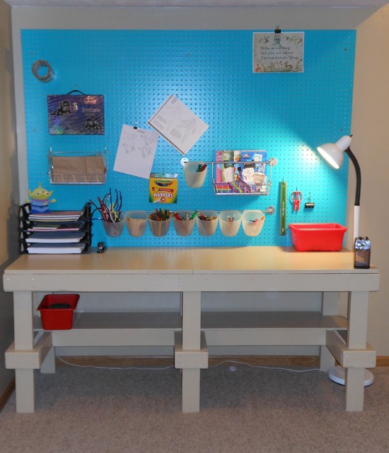 Art Craft Room Station Table - Industrial - Kids - Omaha - by Judy Wiegert,  Accredited Home Stager & Redesigner