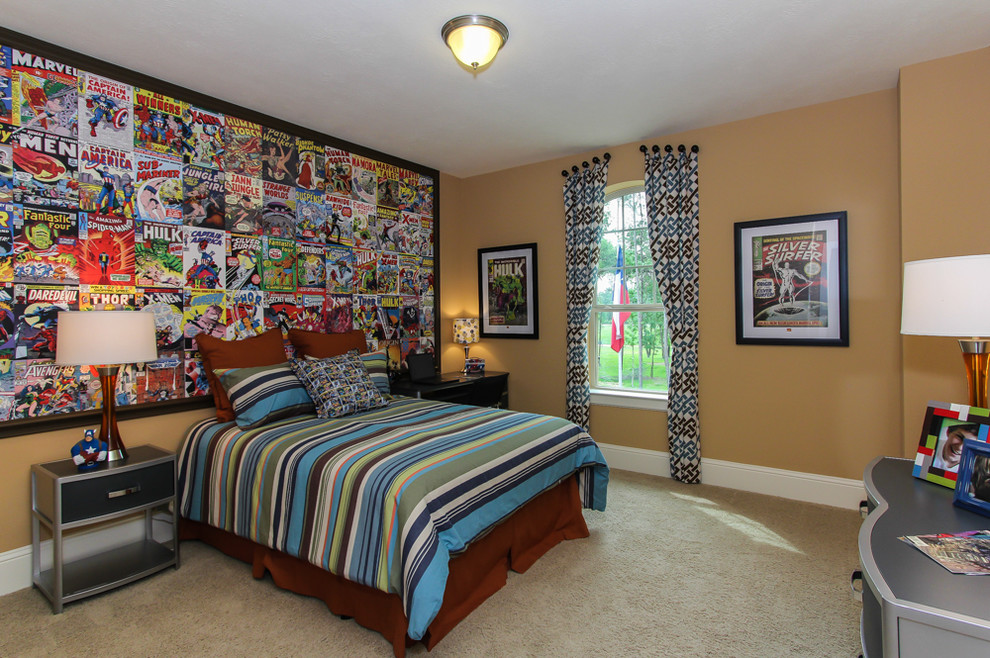 Example of a trendy kids' room design in Houston