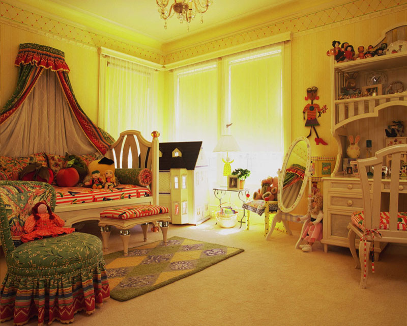Exemple d'une chambre d'enfant asiatique.