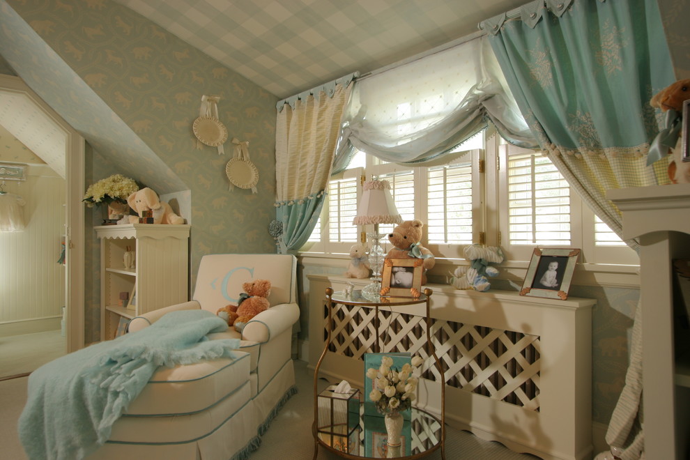 Traditional kids' bedroom in New York.