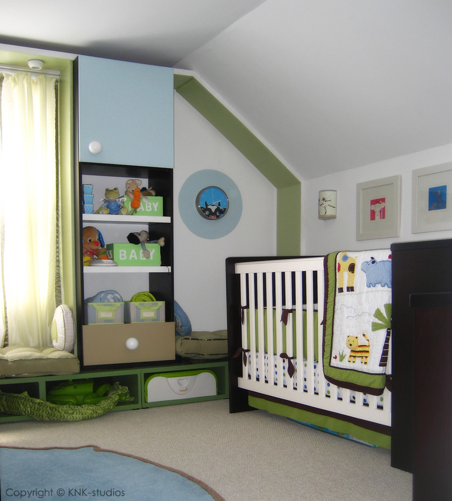 Ispirazione per una cameretta per bambini contemporanea