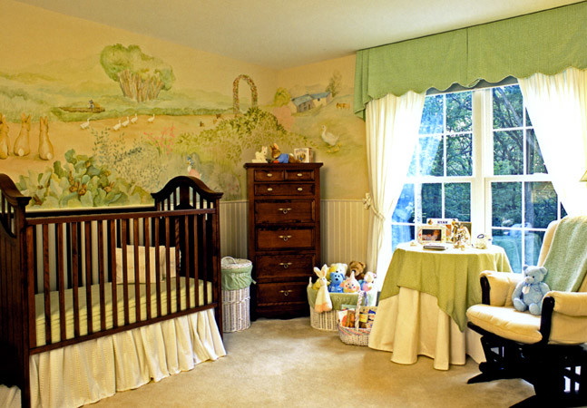 This is an example of a traditional nursery in Los Angeles.