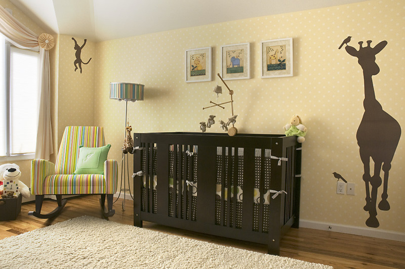 Inspiration for a contemporary nursery remodel in New York