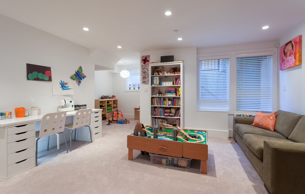 Exemple d'une chambre d'enfant craftsman.