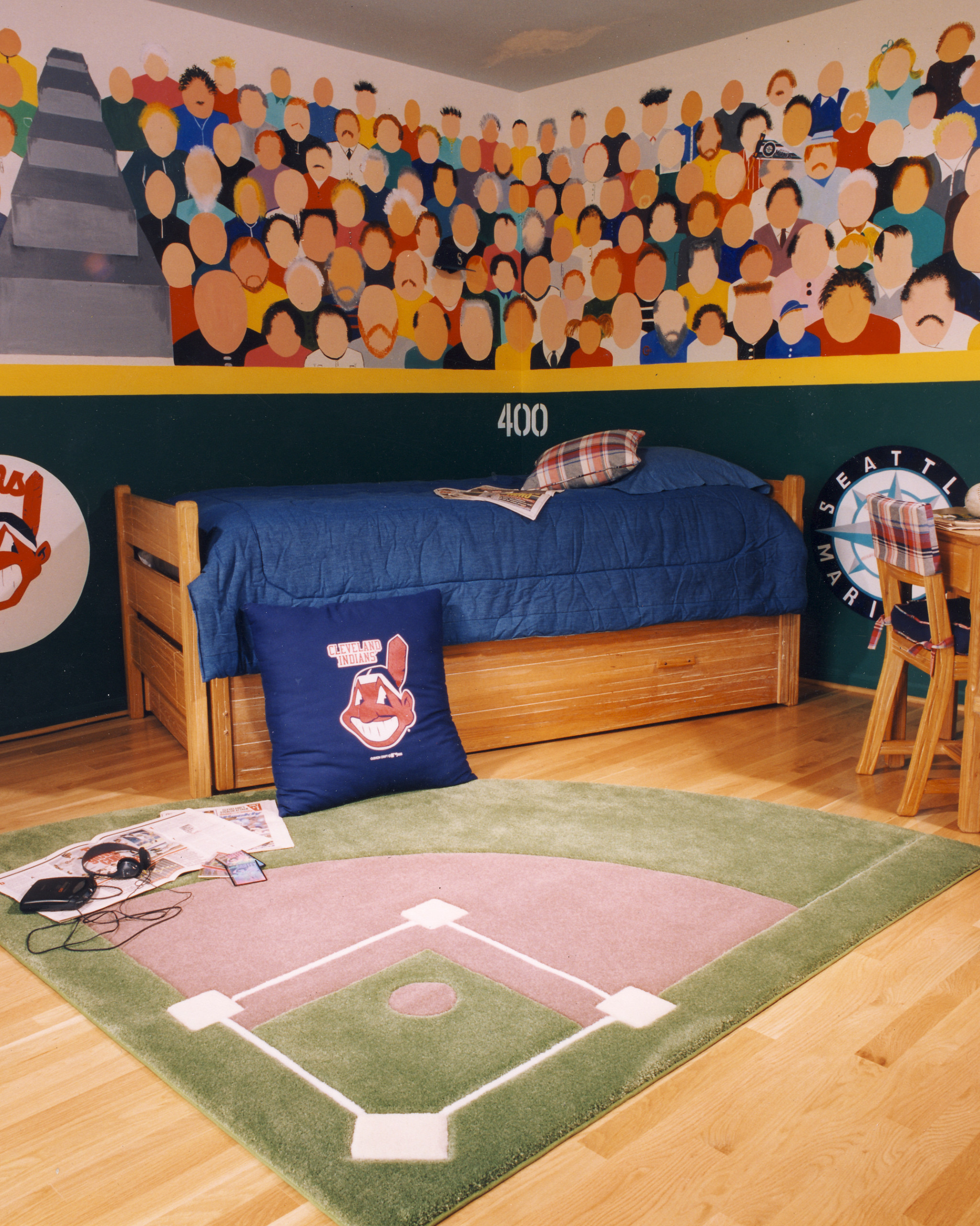 Boys' Baseball Bedrooms on a Budget