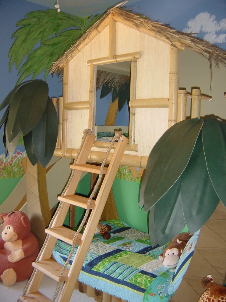 Foto di una cameretta per bambini tropicale