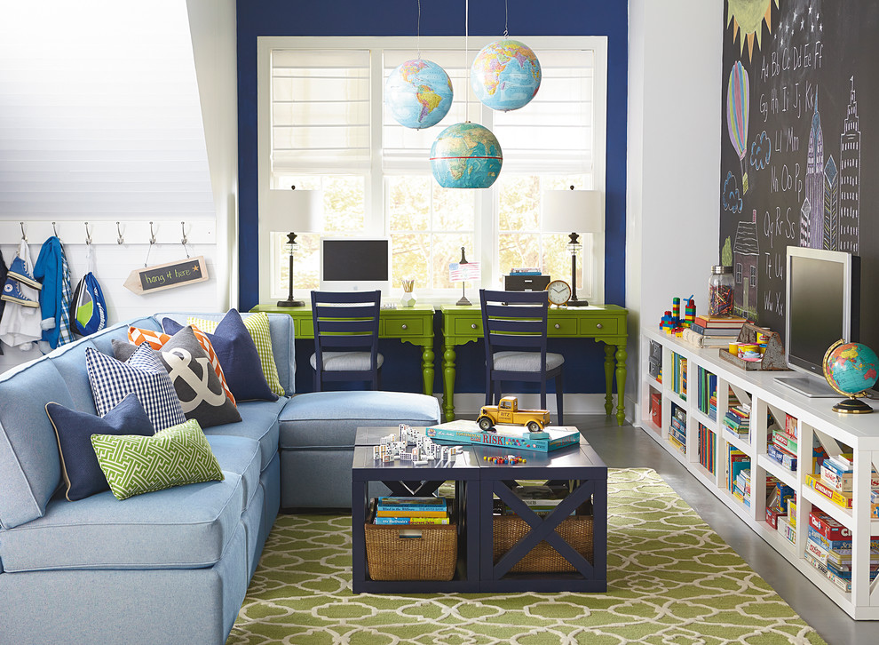 Inspiration for a contemporary kids' room remodel in Other