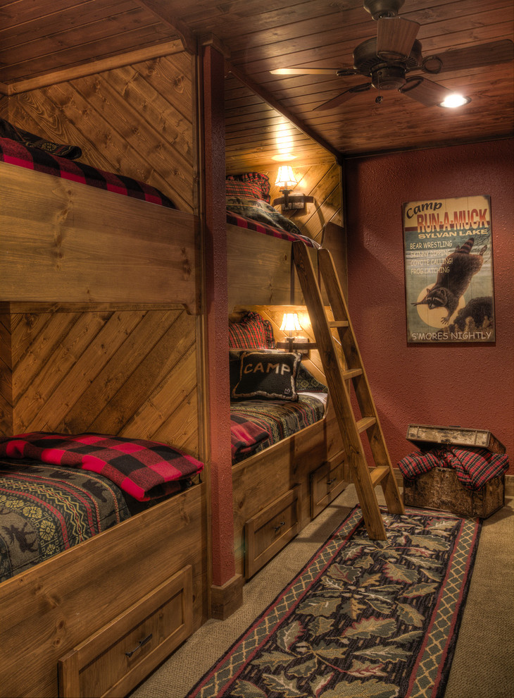 Example of a mountain style kids' room design in Minneapolis