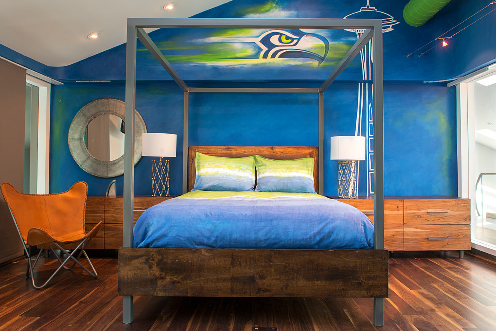 This is an example of a modern kids' bedroom in Other.