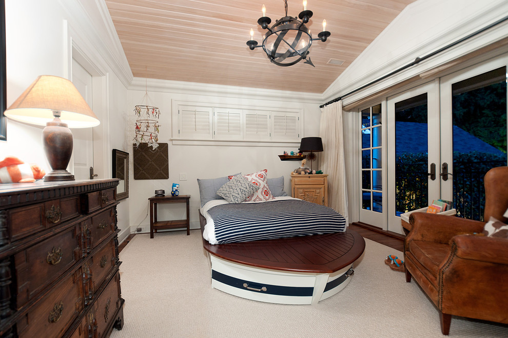 Design ideas for a contemporary kids' bedroom in Vancouver.