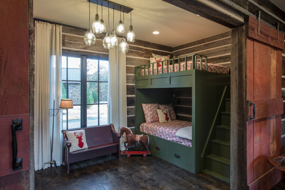 This is an example of a rustic kids' bedroom in Other.