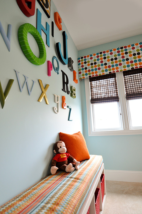 Design ideas for a bohemian kids' bedroom in Charlotte.