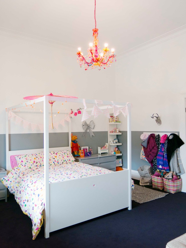 Aménagement d'une chambre d'enfant éclectique.