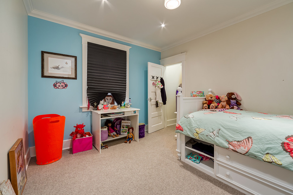Blue accent wall bedroom - Transitional - Kids - Calgary - by Kon-strux Developments | Houzz