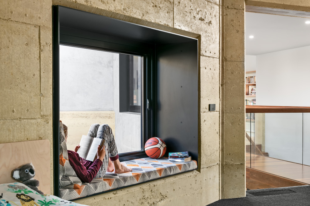 メルボルンにあるラグジュアリーな巨大なコンテンポラリースタイルのおしゃれな子供部屋の写真