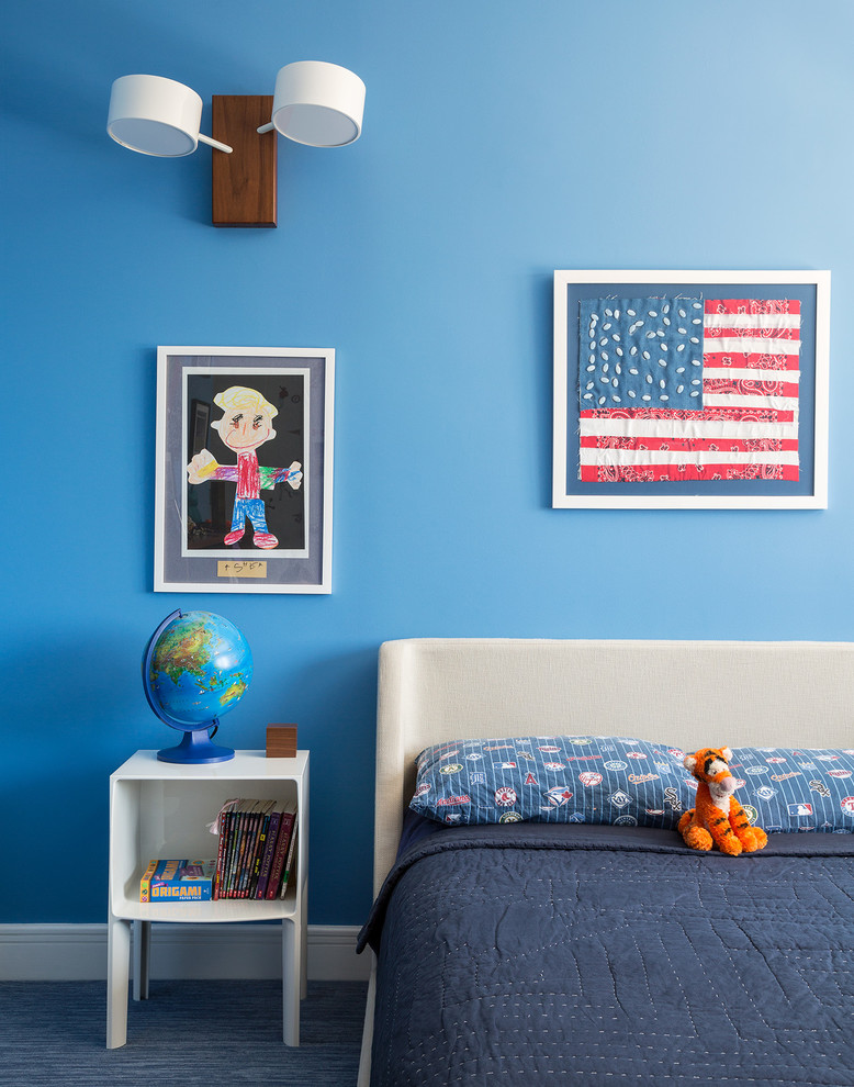 ニューヨークにあるトランジショナルスタイルのおしゃれな子供部屋の写真