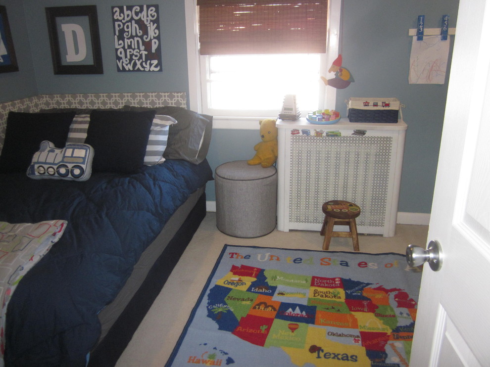 This is an example of a traditional kids' bedroom in New York.
