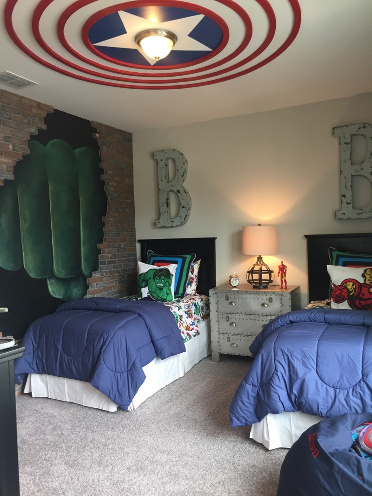 Example of a trendy kids' room design in Orlando