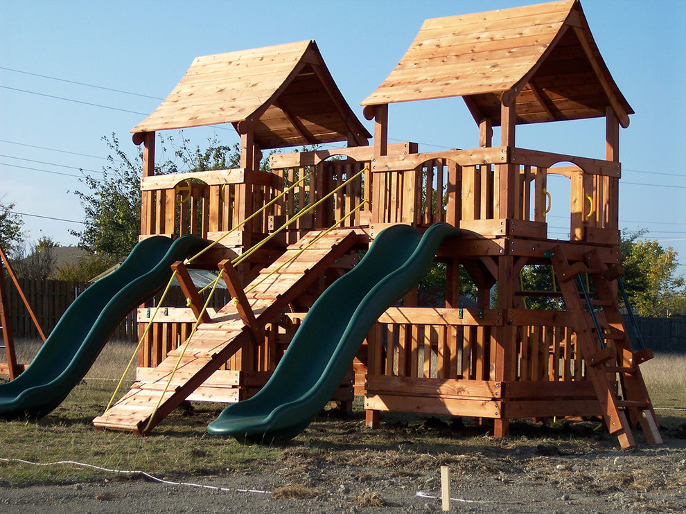 Bridged Playsets Craftsman Kids Dallas by Backyard Fun Factory