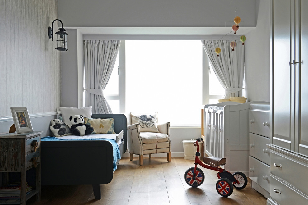 Inspiration for a bohemian kids' bedroom in Hong Kong.