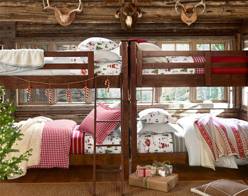 Design ideas for a rustic kids' bedroom in San Francisco.