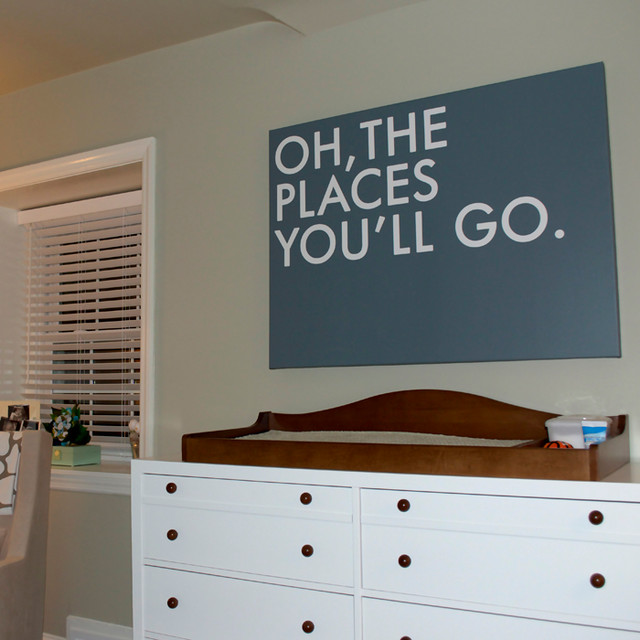 Canvas word art collection by Geezees Contemporáneo Dormitorio