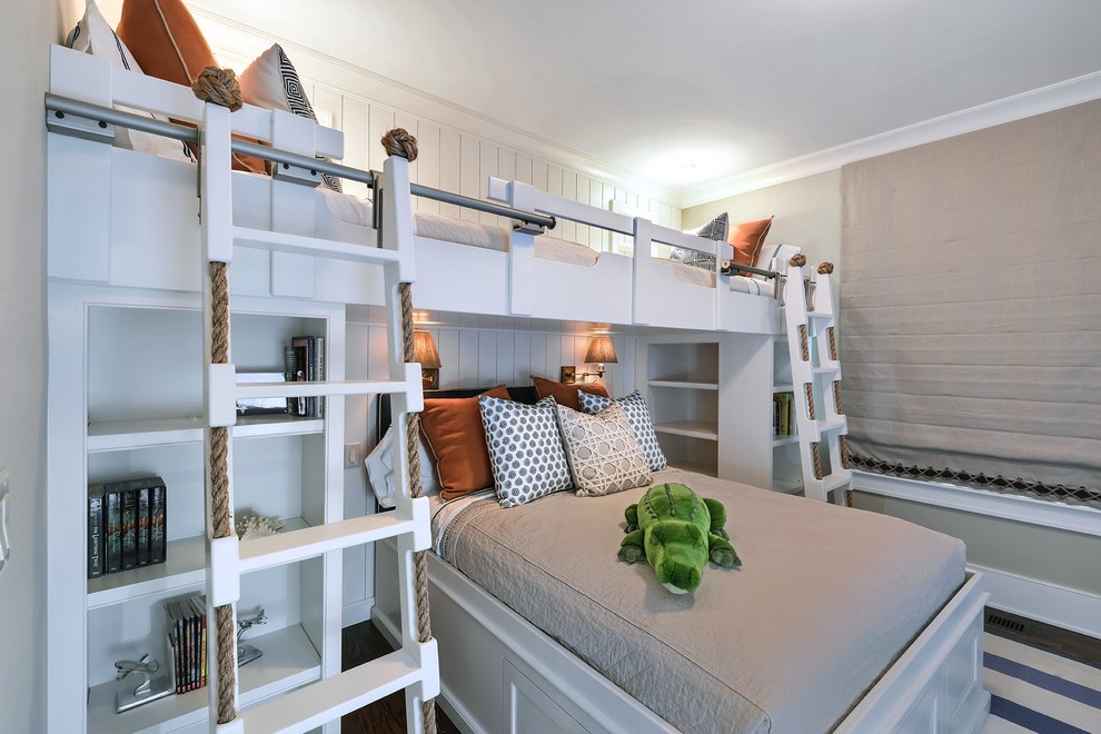 Inspiration for a large coastal kids' bedroom in Charleston.