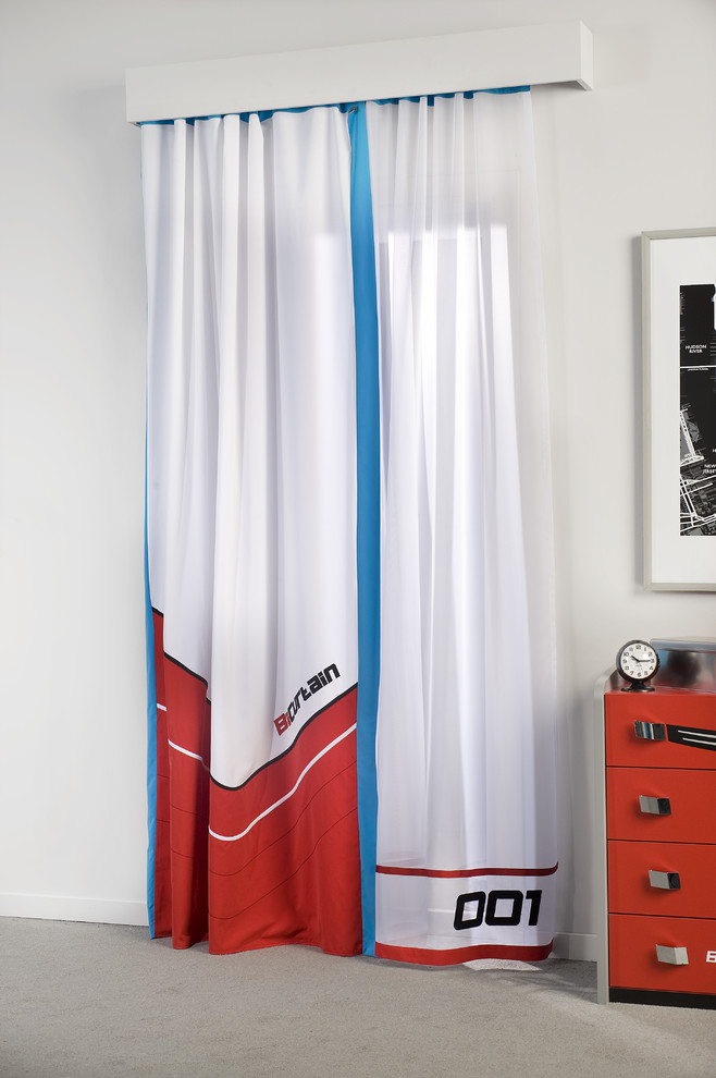 This is an example of a contemporary kids' bedroom for boys in Miami.