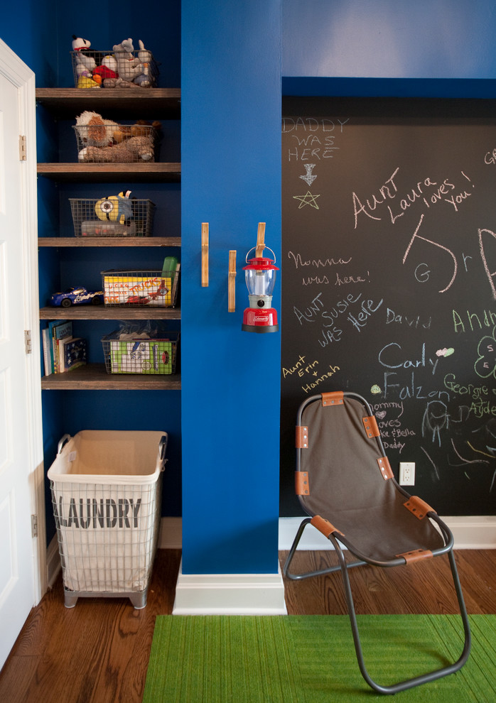 Inspiration for a contemporary boy childrens' room remodel in New York