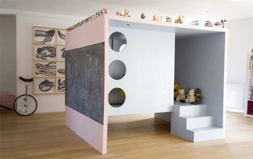 Design ideas for a contemporary kids' bedroom in Tel Aviv.