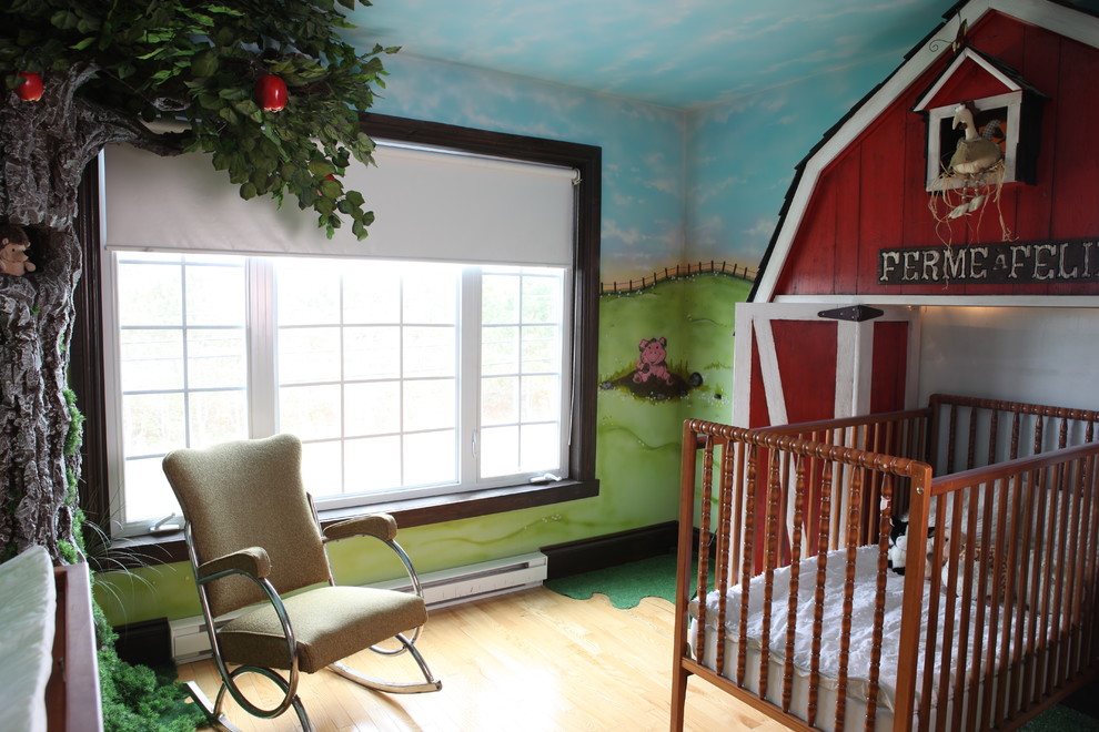 Aménagement d'une chambre d'enfant éclectique.