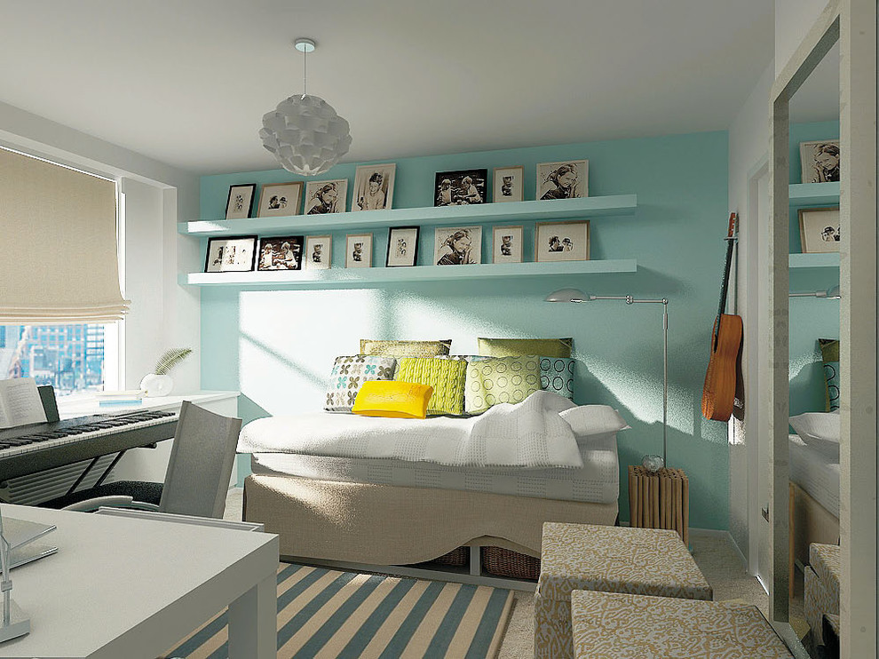 Example of a trendy kids' room design in New York