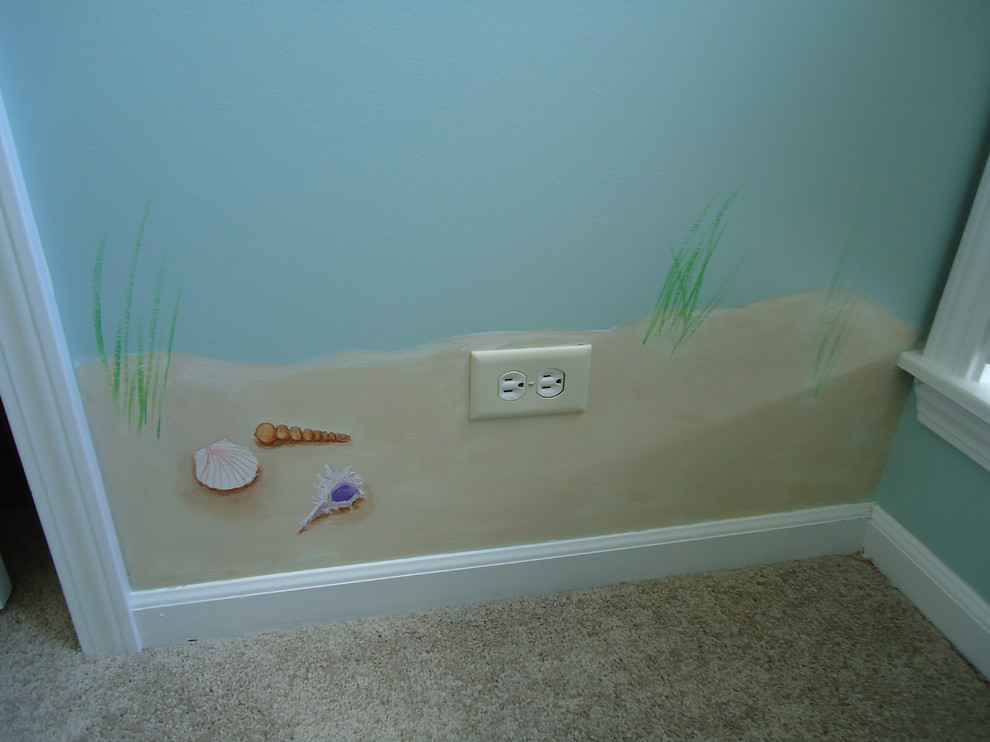 Example of an island style kids' room design in Chicago